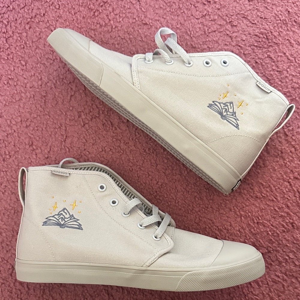 Bangs High Top Embroidered Sneaker